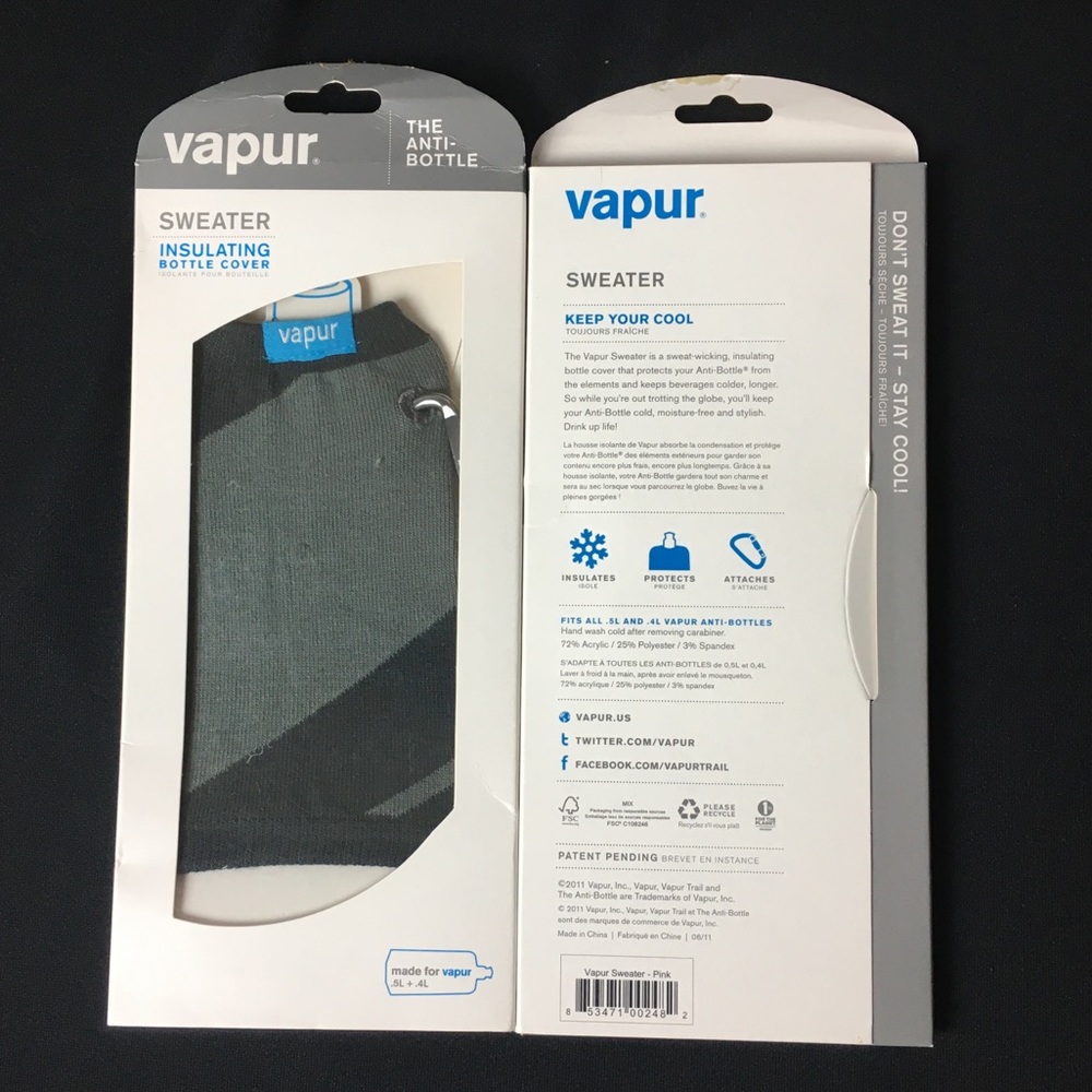 NWOT Insulating Bottle Cover - Vapur Sweater